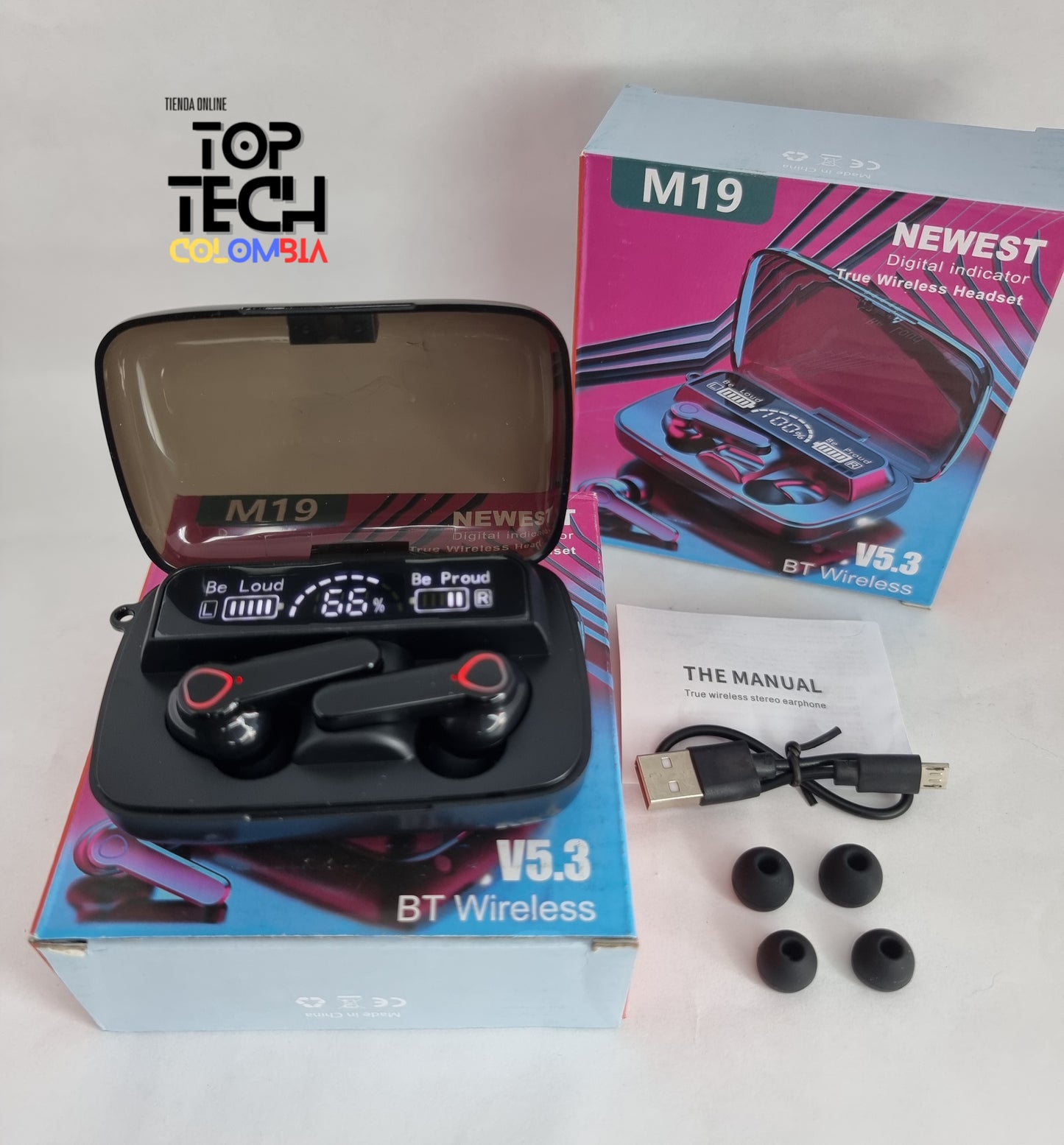 Audifonos TWS M19 Version 5.3