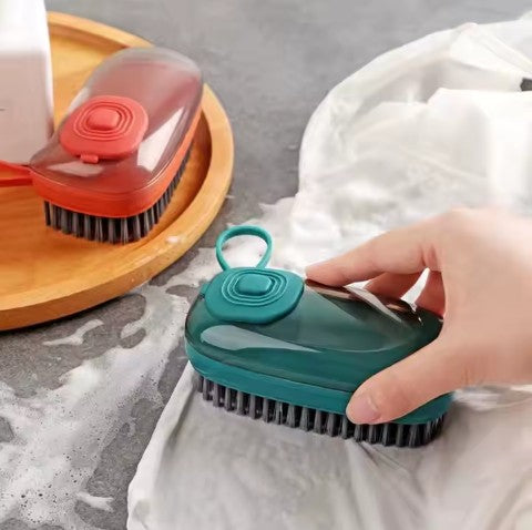 Cepillo multiusos con dispensador de jabon