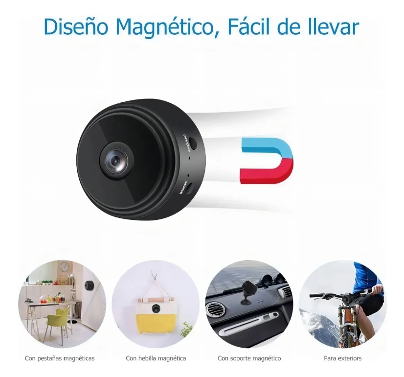Micro Cámara Espía Ip Wifi A9 Full HD 1080p