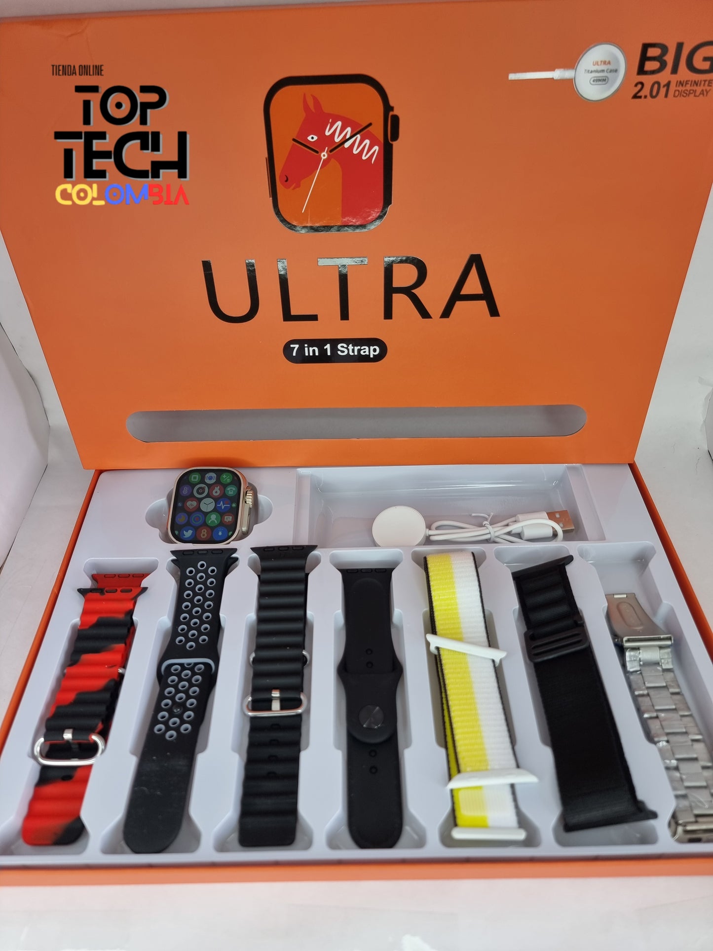 Smartwatch ultra 2 serie 8 7 correas en 1