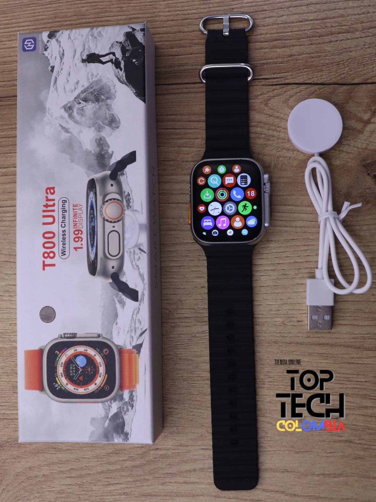 Smartwatch T800 ultra 1.99 serie 8 45mm